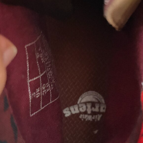 Dr Martens Boots Womens 5 Brown Floral Triumph Aimilita Fold Down Leather Combat - Picture 10 of 10